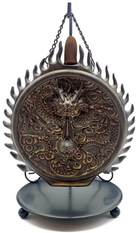 Porte-Encens Backflow Dragon Suspendu 24cm