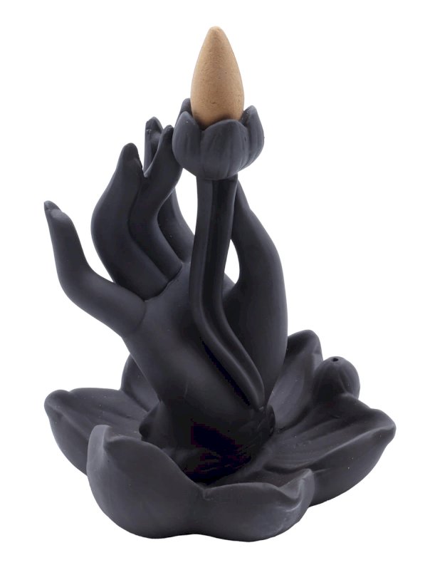 Porte-Encens Backflow Main Stylisée 11cm