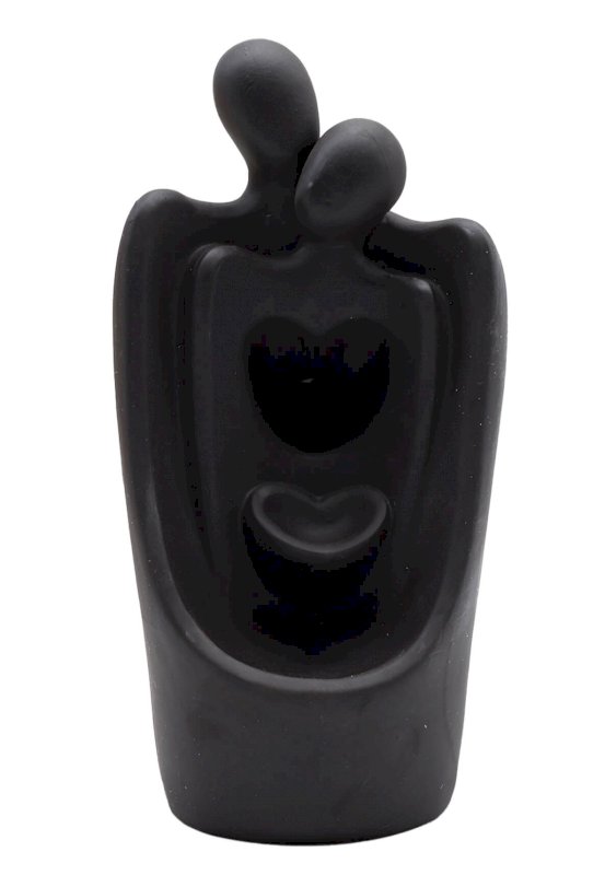 Porte-Encens Backflow Amour Contemporain 17cm