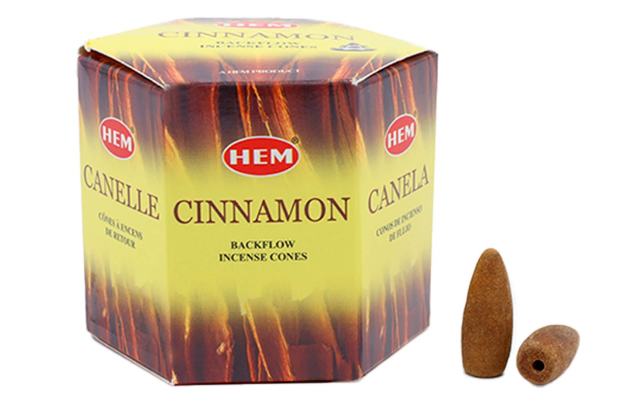 Backflow Cônes HEM Cannelle 12pcs