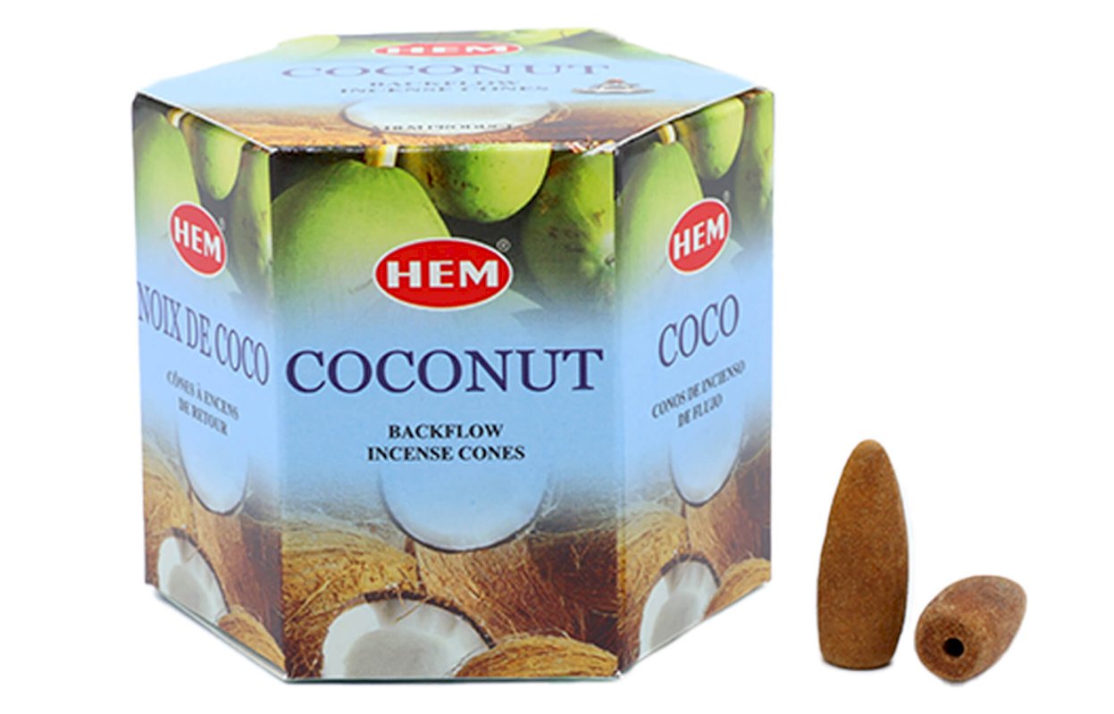 Backflow Cônes HEM Noix de Coco 12pcs