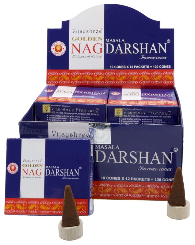 Encens Golden Cônes Nag Darshan