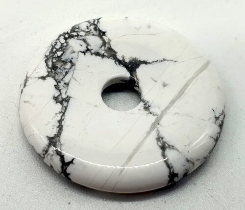 Donut Howlite Blanche 2.5cm