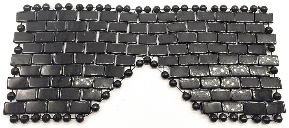 Masque de Méditation Yeux Obsidienne Noire