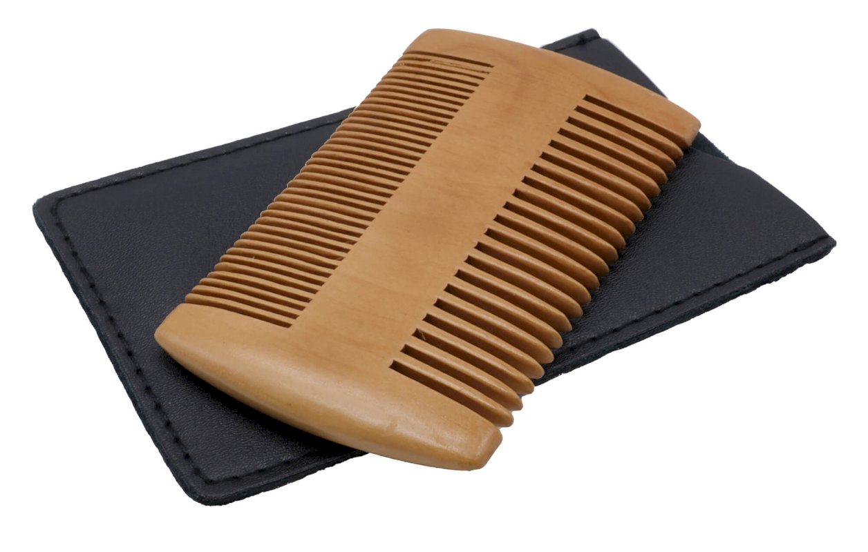 Peigne Moustache/Barbe Bois 10cm