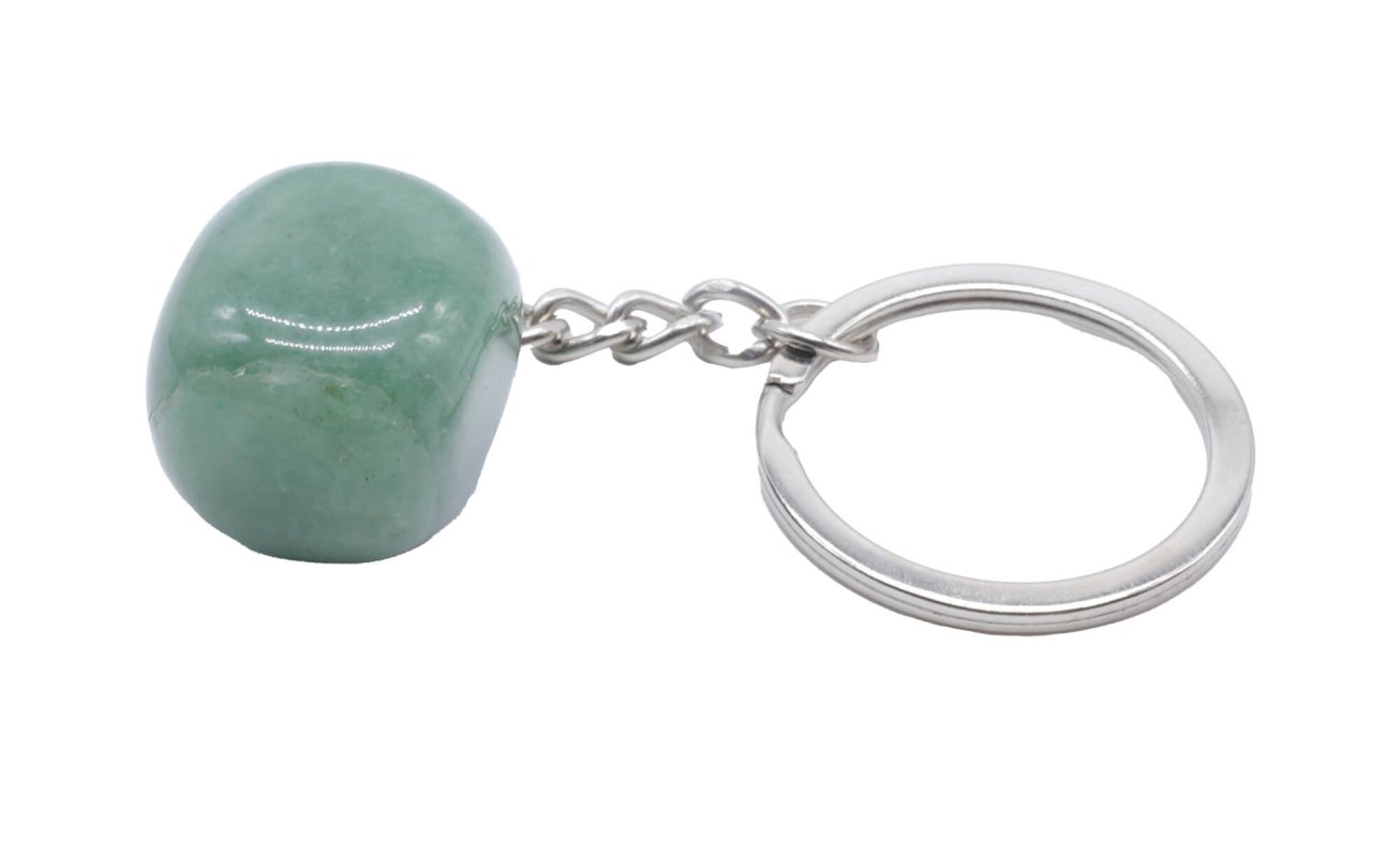 Porte-Clés Aventurine Verte roulée 3cm
