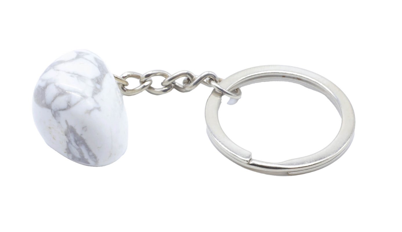 Porte-Clés Howlite roulée 3cm
