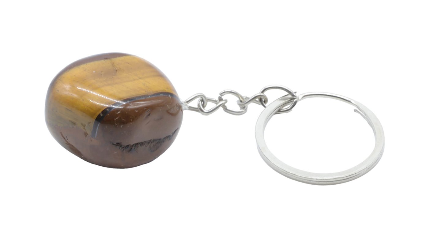 Porte-Clés Oeil de Tigre roulé 3cm