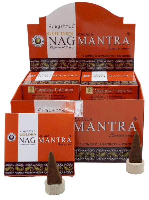 Encens Golden Cônes Nag Mantra