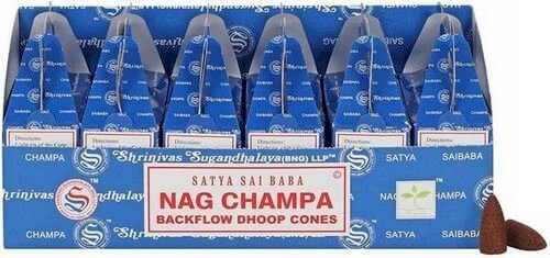 Backflow Cônes Satya Nag Champa 6pcs