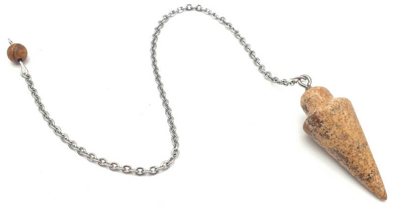 Pendule Goutte Jaspe Paysage 3cm