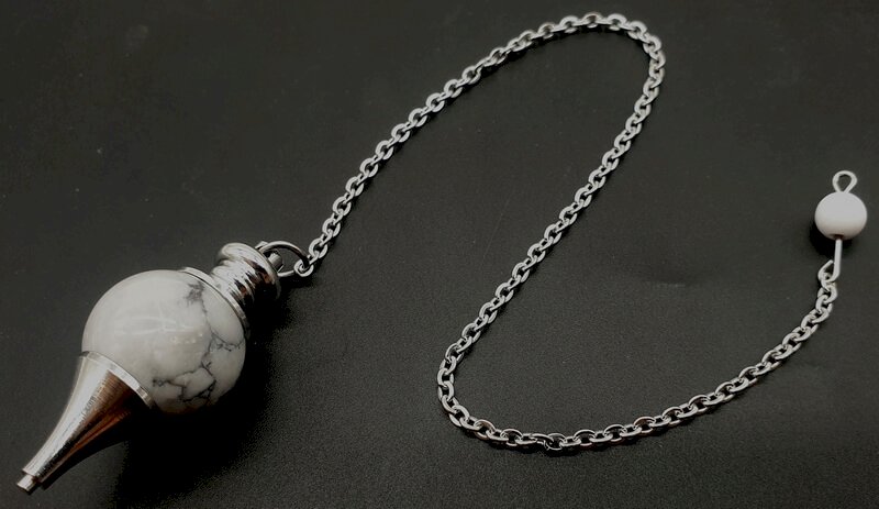 Pendule sphère Howlite 4cm