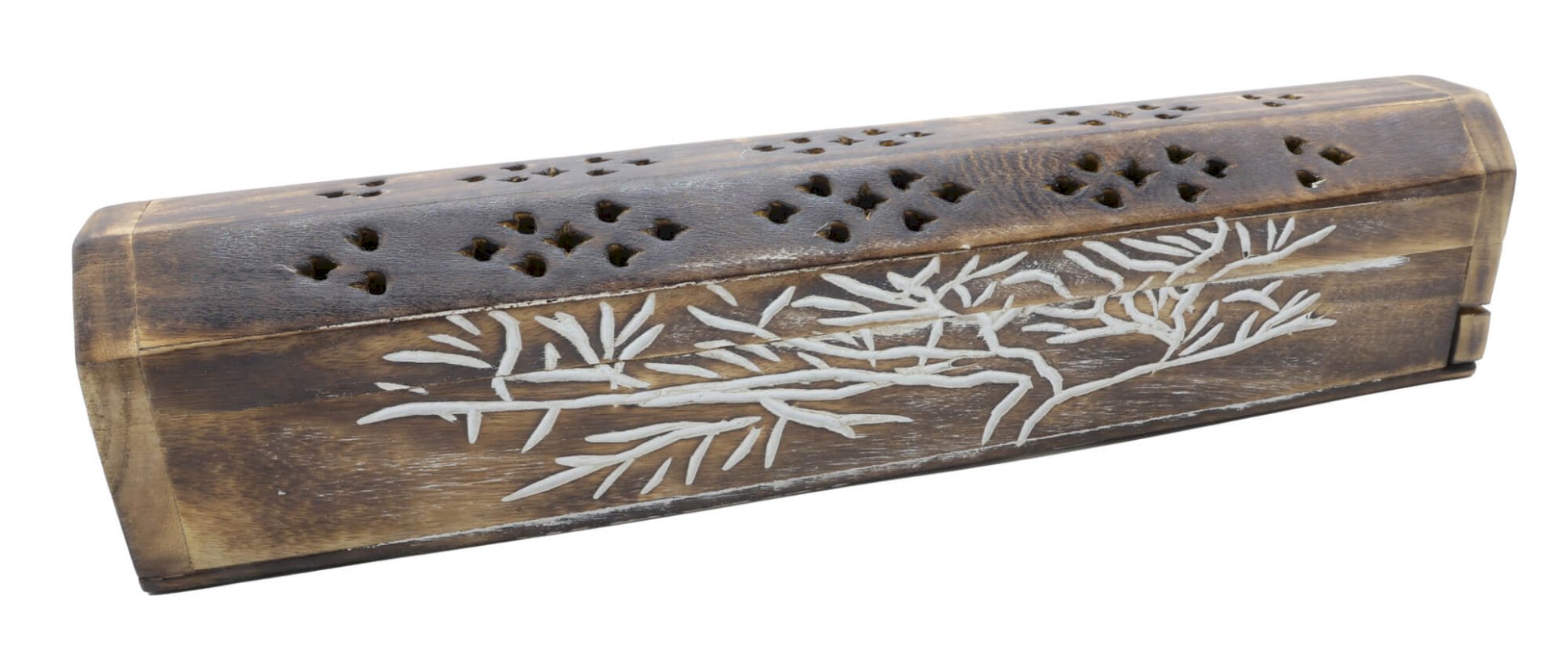 Porte-Encens Bois Coffret Arbre de Vie 30cm