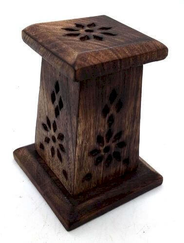 Porte-Encens Cônes Bois Mini Tour 10cm