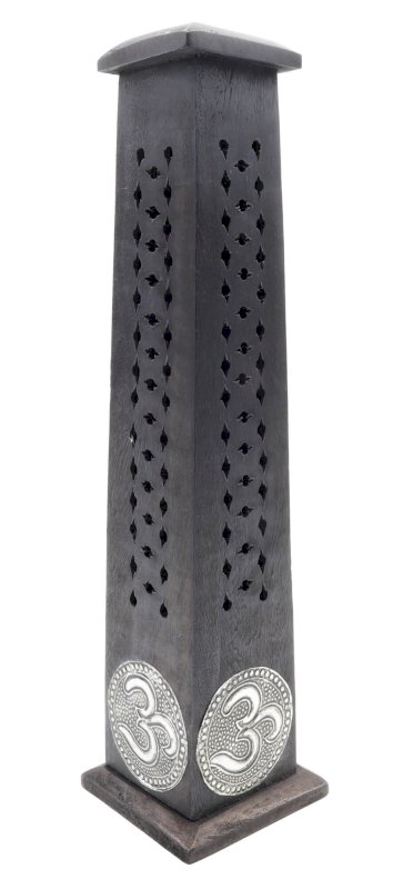 Porte-Encens Bois Tour Om 30cm
