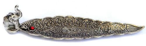 Porte-Encens Métal Eléphant 21cm