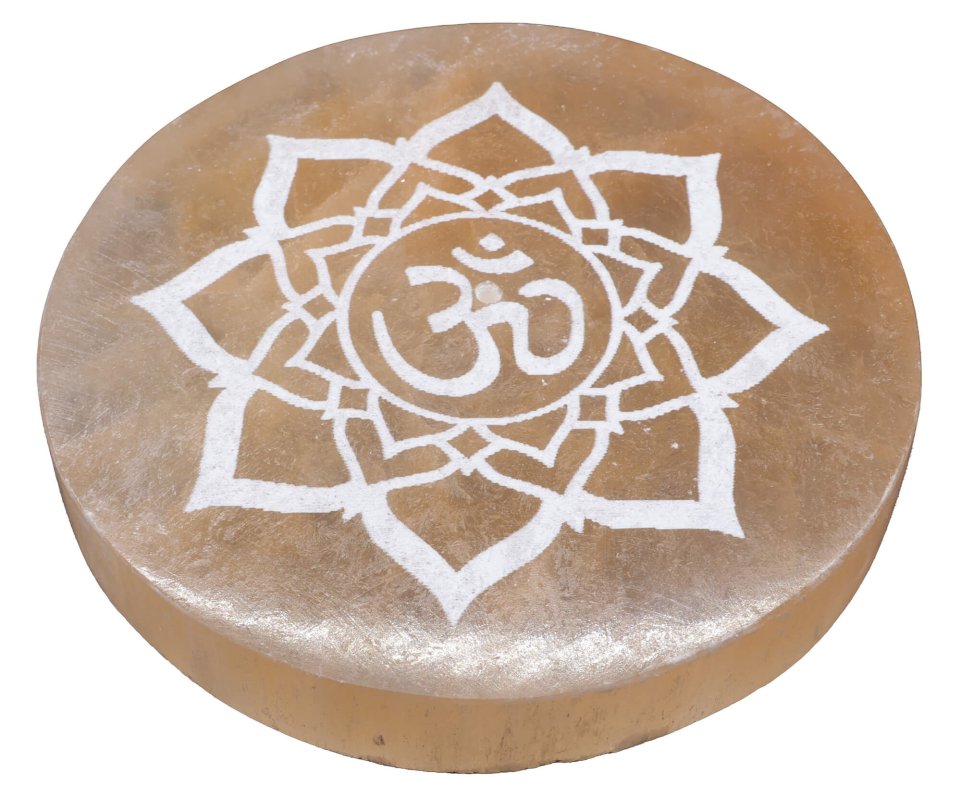 Porte-Encens Sélénite Orange OM 10cm