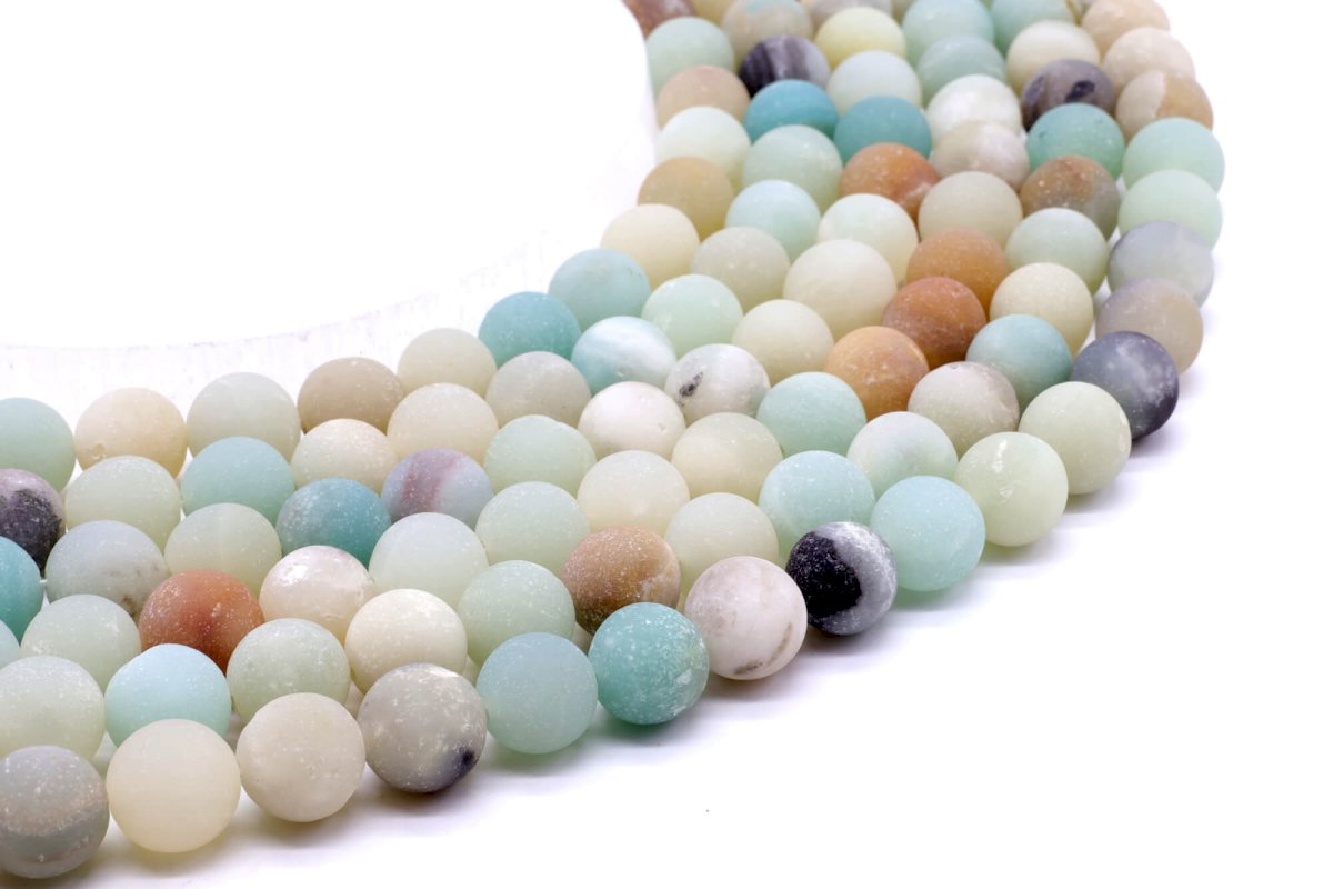 Perles Amazonite 10mm sur fil 40cm
