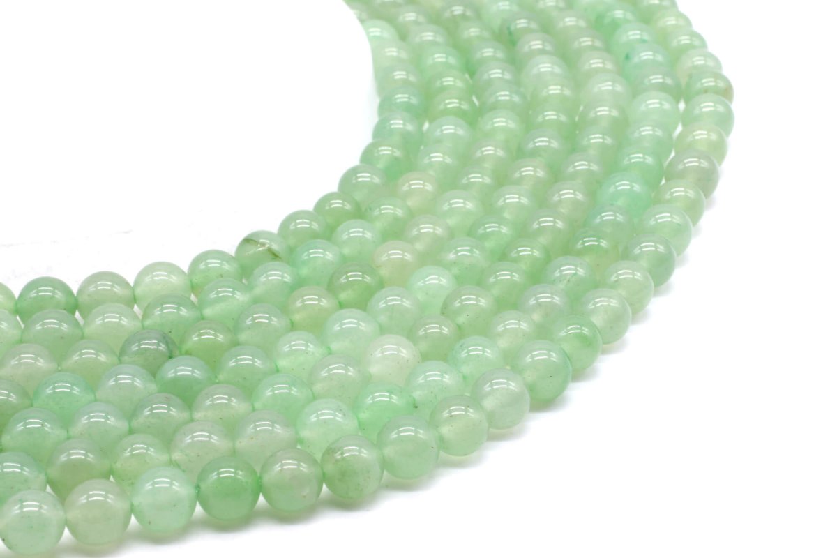 Perles Aventurine Verte 8mm sur fil 40cm