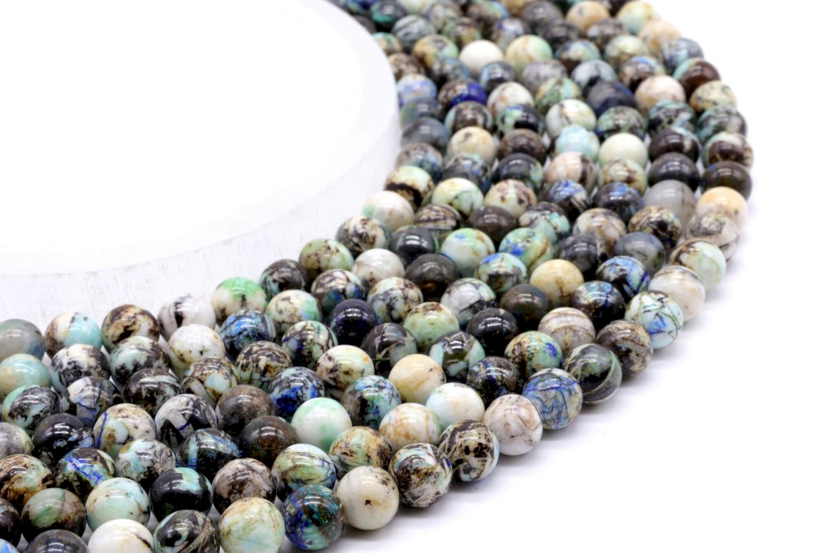 Perles Baryte 'AAA' 8mm sur fil 40cm