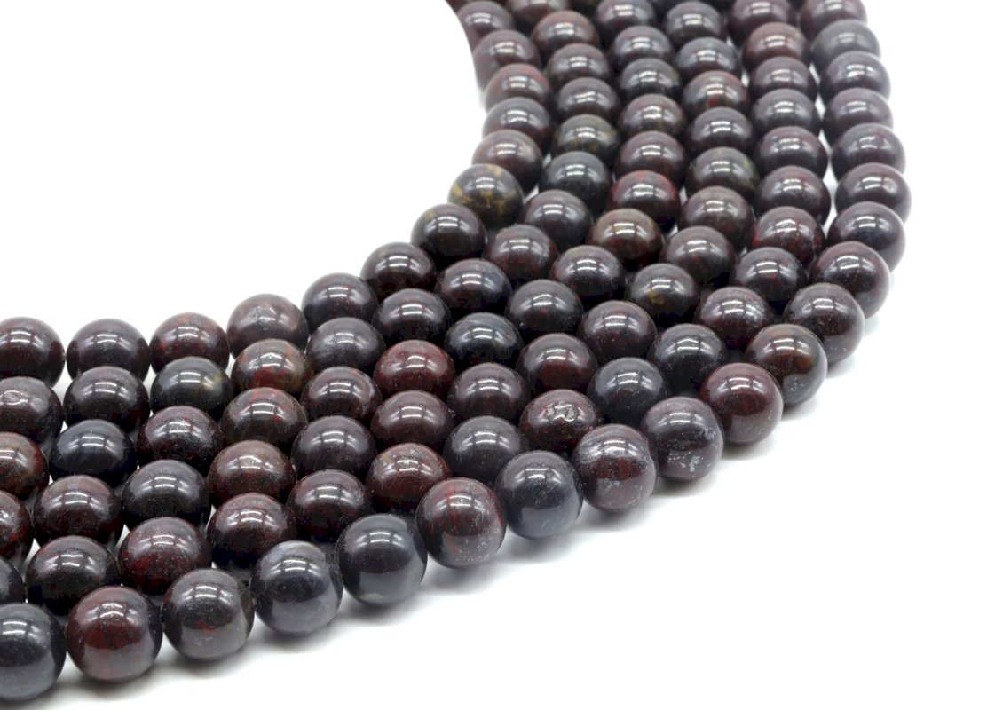 Perles Jaspe Arc-en-Ciel 10mm sur fil 40cm