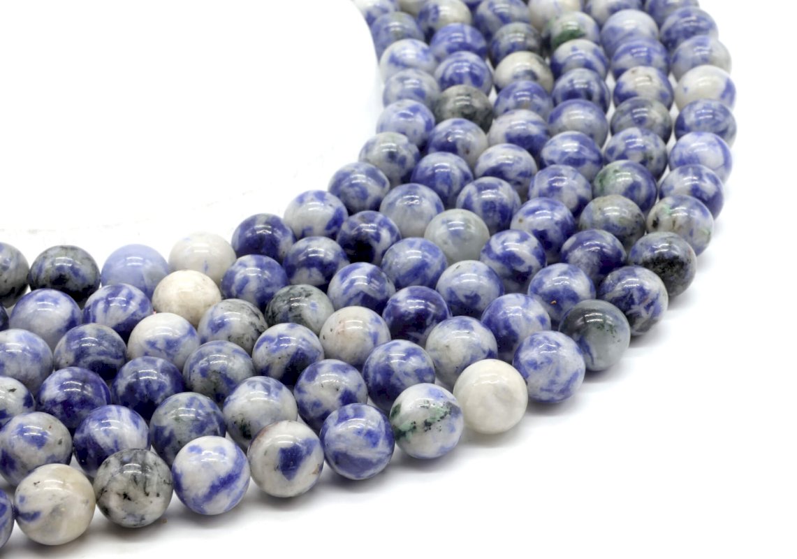 Perles Sodalite 10mm sur fil 40cm