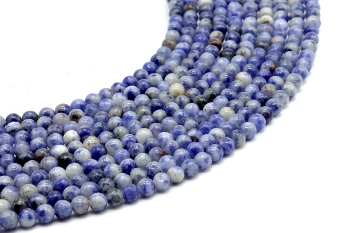 Perles Sodalite 4mm sur fil 40cm