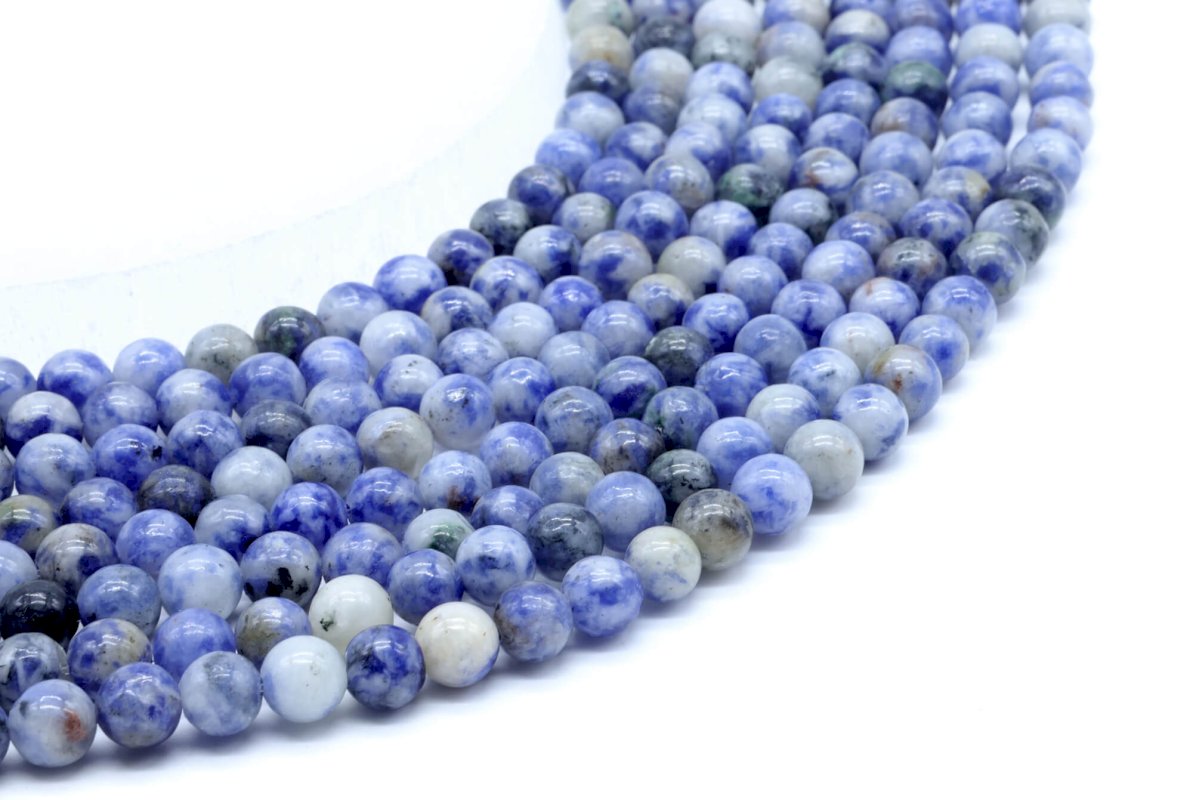 Perles Sodalite 6mm sur fil 40cm