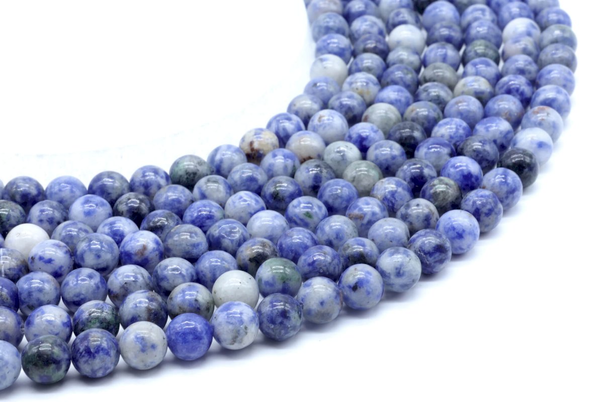 Perles Sodalite 8mm sur fil 40cm
