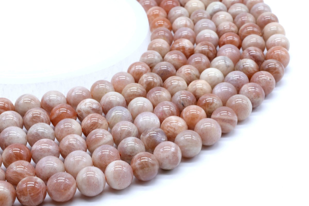 Perles de Soleil 'AA' 10mm sur fil 40cm