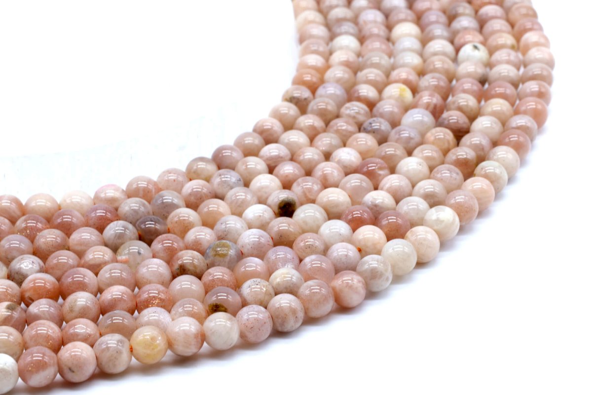 Perles de Soleil 'AA' 6mm sur fil 40cm