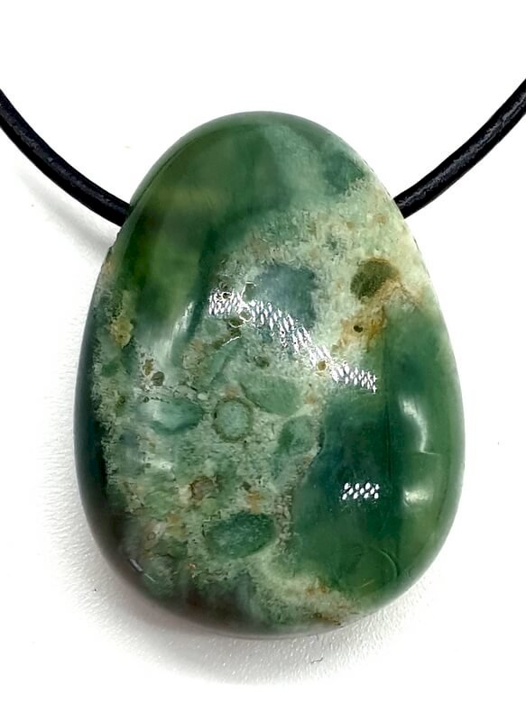 Agate Mousse roulée Percée 3cm