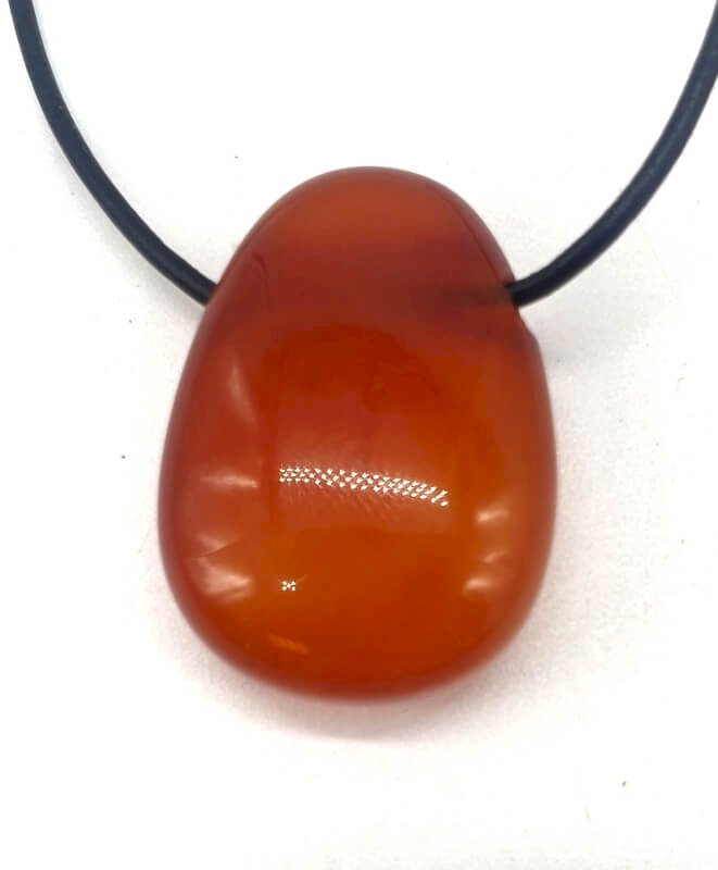 Cornaline roulée Percée 3cm