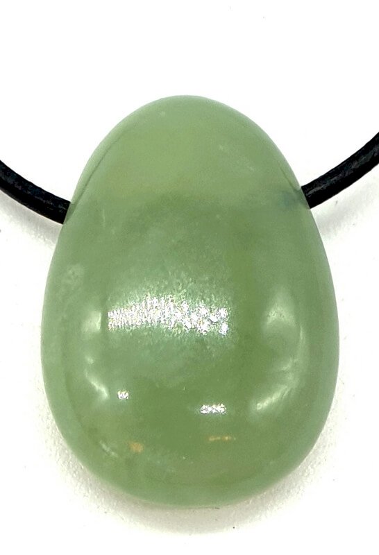 Jade Verte roulée Percée 3cm