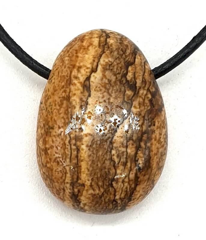 Jaspe Paysage roulée Percée 3cm