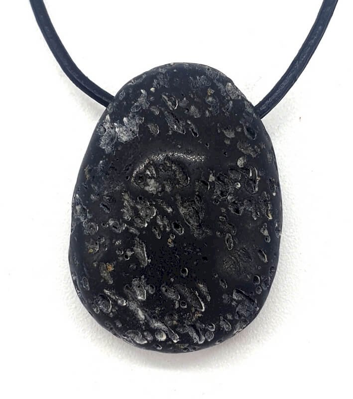 Pierre de Lave roulée Percée 3cm