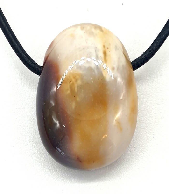 Jaspe Mokaïte roulée Percée 3cm