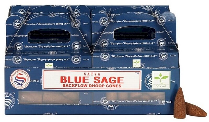 Backflow Cônes Satya Sauge Bleue 6pcs