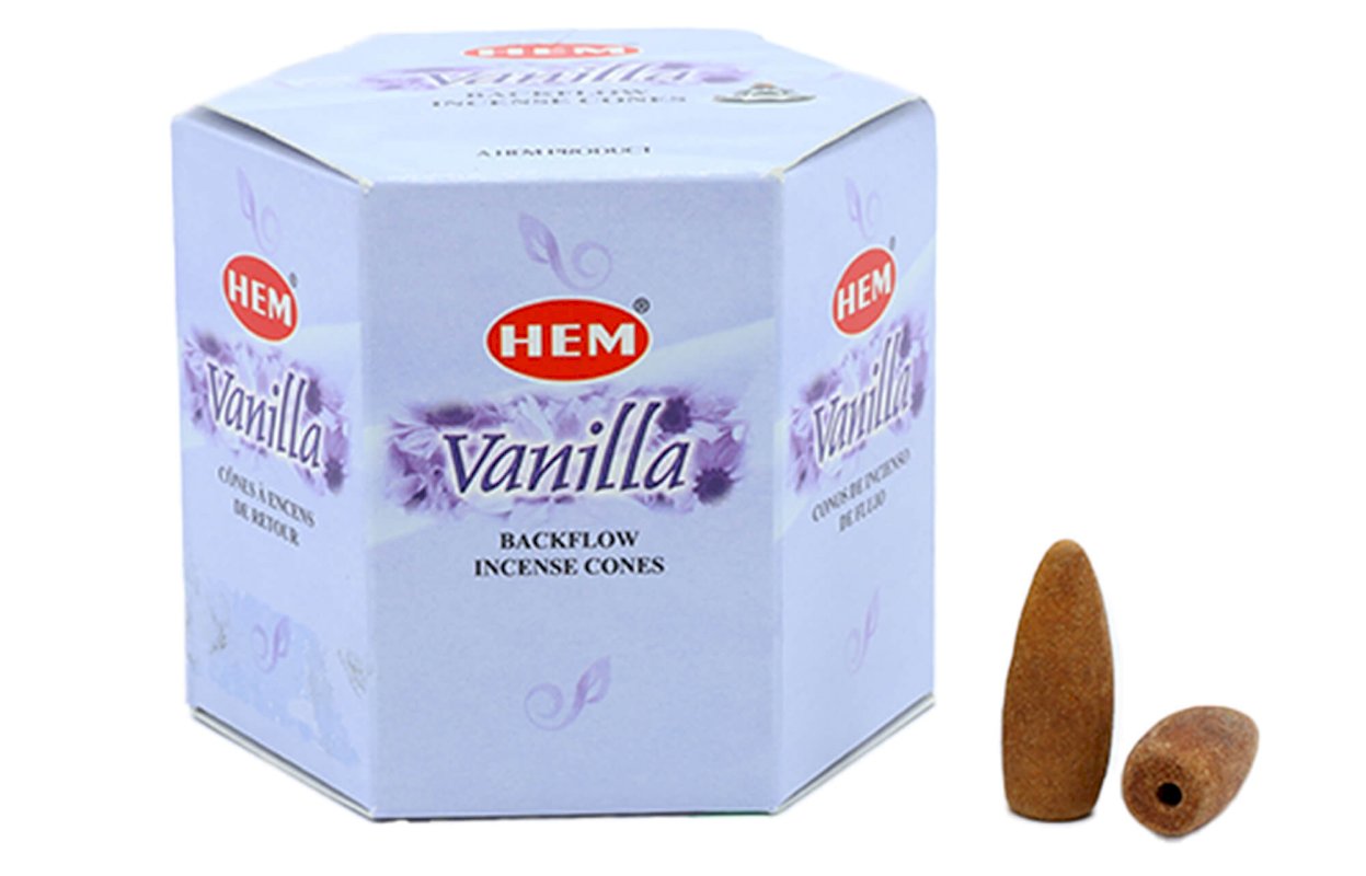 Backflow Cônes HEM Vanille 12pcs
