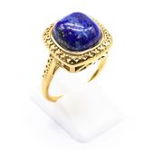 Bague Inox Chevalière Lapis Lazuli