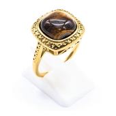 Bague Inox Chevalière Oeil de Tigre