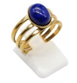 Bague Inox Trident Lapis Lazuli