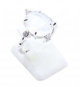 Bague Argent 925 Pierre de Lune Ovale Impérial