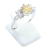 Bague Argent 925 'Flocon d'Argent' - Citrine