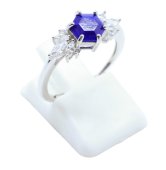 Bague Argent 925 'Flocon d'Argent' - Lapis Lazuli