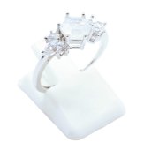 Bague Argent 925 'Flocon d'Argent' - Pierre de Lune