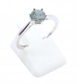 Bague Argent 925 'Rond Sublime' - Agate Mousse