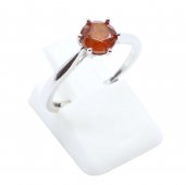 Bague Argent 925 'Rond Sublime' - Grenat