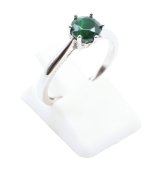 Bague Argent 925 'Rond Sublime' - Malachite
