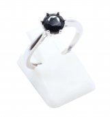 Bague Argent 925 'Rond Sublime' - Onyx